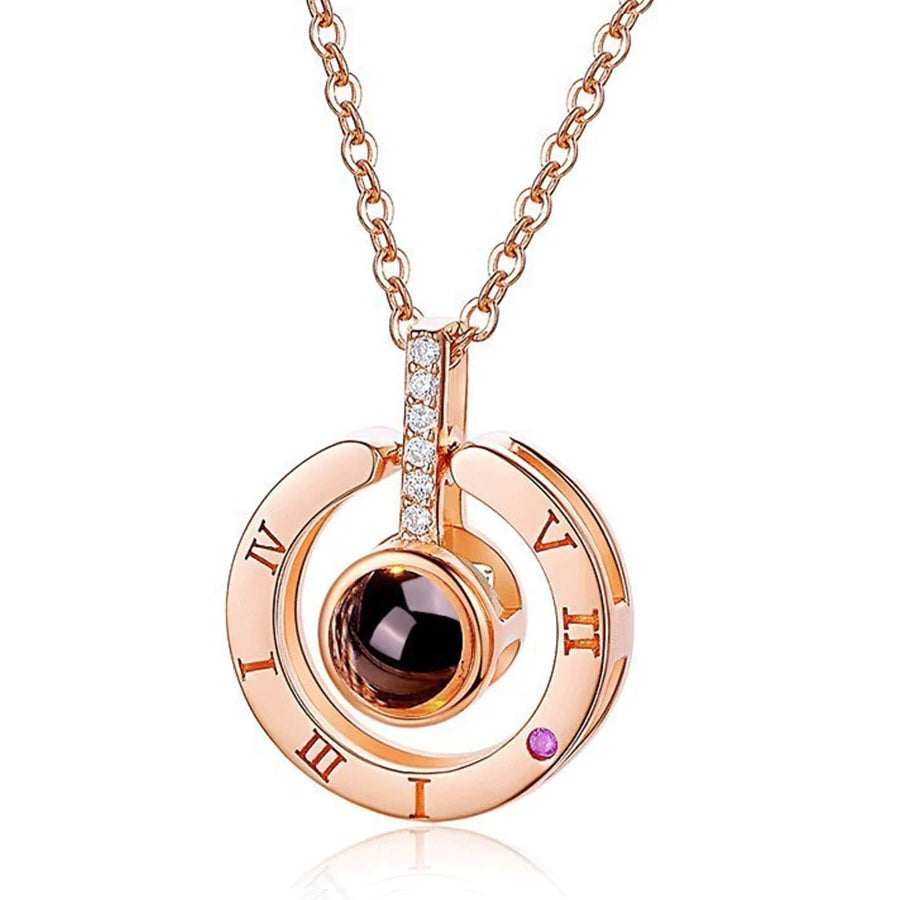 Collana dell'Amore Eterno + Scatola con Rosa